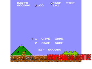Mario's Stoneage Adventure (SMB1 Hack) [o1] Cover